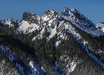 Some of the many peaks of Kendall Peaks . . .