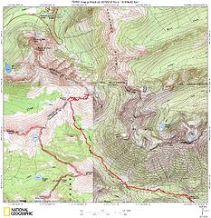 Copper Pass - Peak  7840 via Twisp Pass and Copper Pass Trails