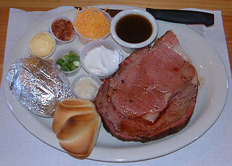 Prime rib from the Bodacious BBQ.
