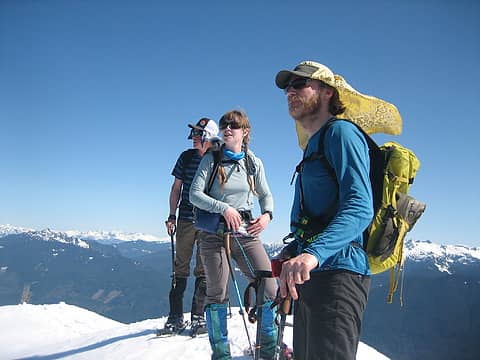 Josh, Selena and Fred at the summit