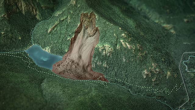 50 Landslide-Dammed Lake?Lena Lake 16:9 ratio, 7200x4050 pixels, no text