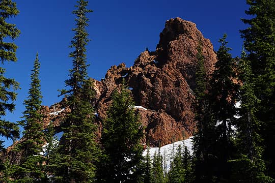 Rock formations from the trail to the Standup Creek drainage