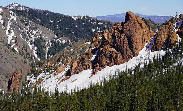 Rock formations in the Stafford Creek drainage