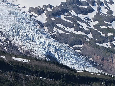 The dramatic Coleman Glacier