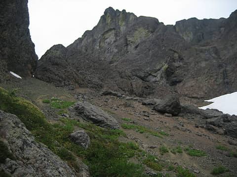 looking back up at part of the East Direct route