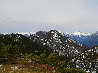 Dirty Face Peak and Mountain from Dirty Face Lookout