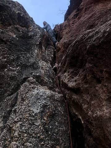 only picture from climbing the crack
