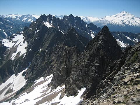 a jagged ridge to Plummer
