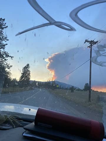 Cedar Creek Fire From Cub 2 Fire, July 25,2021 (Photo by KarlK)