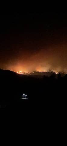 Cedar Creek Fire on Virginian Ridge, July 25, 2021 (Photo by KarlK)
