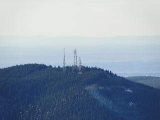 Towers on Rattlesnake from Si basin bench.