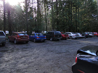 Si parking lot at conclusion of hike.
