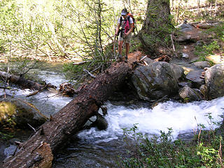 Creek crossings were easy even with the major snow melt.
