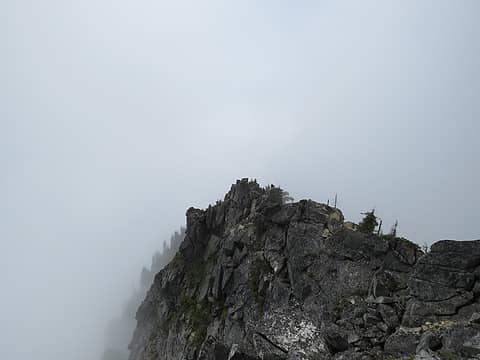 Misty west ridge