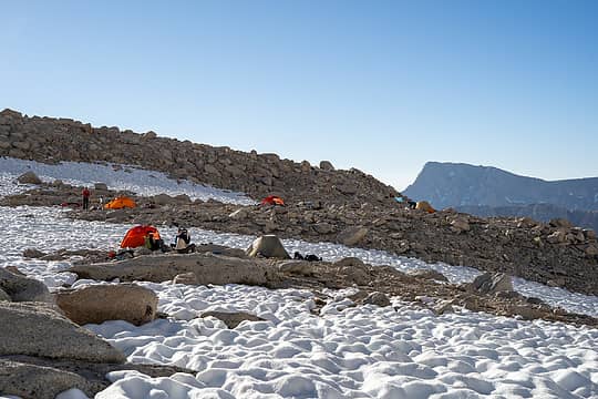High camp at iceberg lake