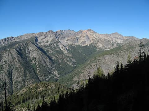 Views from below Pistol Peaks to north