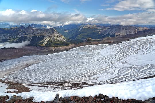 Russell Glacier and views for the Northern Loop