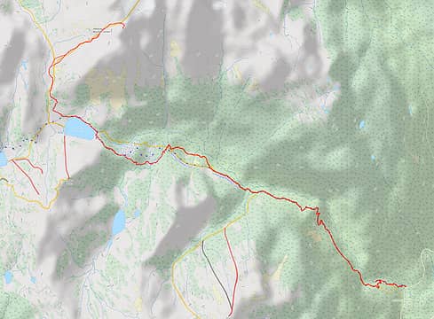 Rainbow Mountain GPS track (17 miles, 5000ft gain)