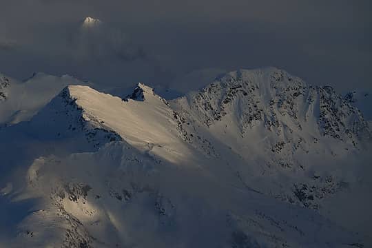 Spearhead, Blackcomb and Tremor Mountain in the background