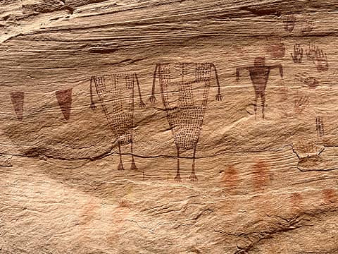 green mask site amazing pictographs