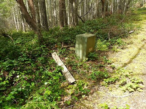 several transformers along side the trail on the way up.