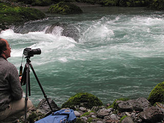 photographing rapids