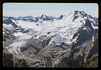 Chickamin Glacier fom Sentinel Pk e aug 1986-035