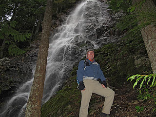 Thom at Kamikaze Falls 
2/12/11 Mt Si trailhead to Kamikaze Falls.