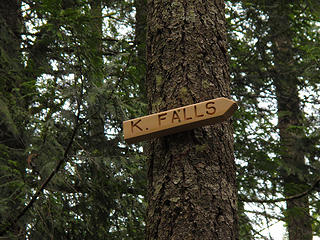 Better signage than Talus Loop trail. 
2/12/11 Mt Si trailhead to Kamikaze Falls.