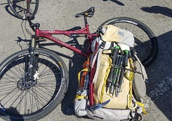 my bullet proof McHale pack and my old trusty Pivot