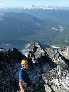 Geoff on the summit of Tenpeak.