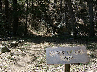 David Miller Trail junction