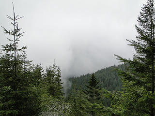 View from stairs area on West Tiger 3 trail.