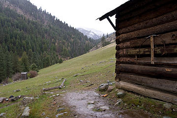 McCrea cabin along the West Fork Rapid River Trail, Seven Devils Mountains, Idaho.