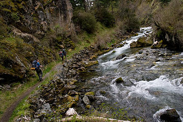 Hikers on the Rapid River Trail, Idaho.