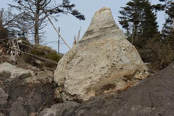 Eroded beehive of rock