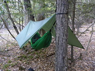 Hammock camp near High Falls