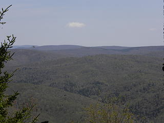 partial view from ridge off the Allegheny Trail north of Johns Run Shelter