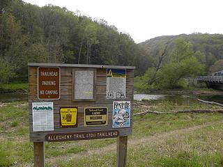 Allegheny Trail trailhead on US 33 east of Alpena, WV