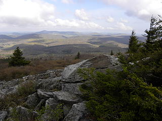 looking northwest from Spruce Knob Trail