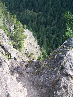 Little Si cliffs, near summit