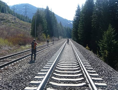 hiking the rails
