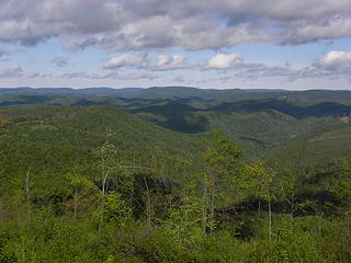 West Virginia mountains from Lead Mine Road north of Thomas