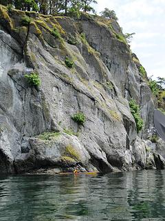 Cliffs on Stuart Island
