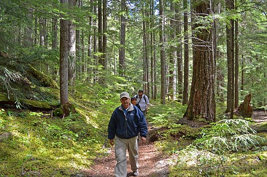 hikers on Dungeness trail