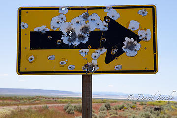Second amendment protection from threats to freedom.  Nearly every sign was shot up in eastern Oregon! (feel free to go left?)