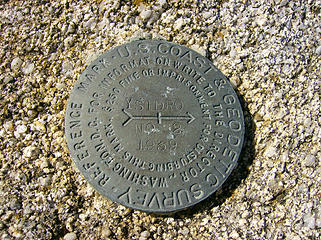 Survey marker....even though a point to the north looked a bit higher...