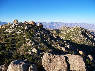 North summit from middle summit.