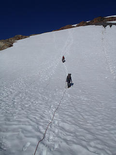 Ascending Steep Slopes To Snow Dome
