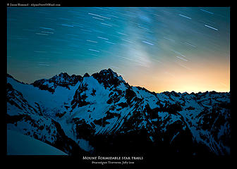 Star Trails on Mount Formidable